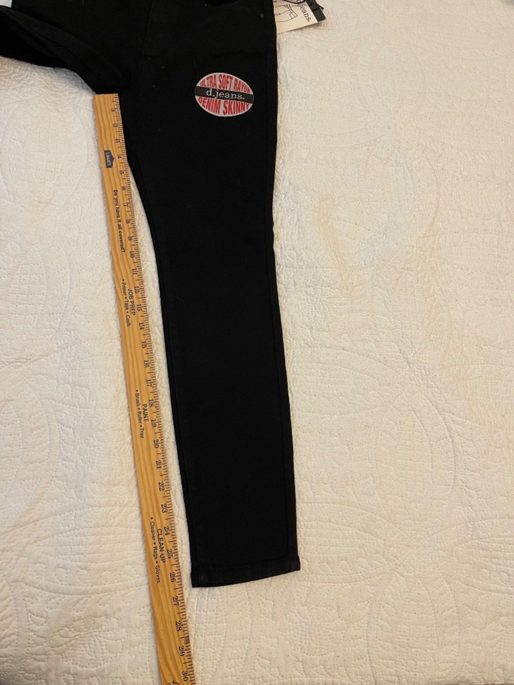 d. jeans High-Rise Skinny Black Denim Jeans size 6P NWT - Picture 10 of 11